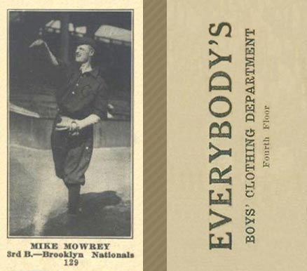 1916 Everybody's Mike Mowrey #129 Baseball Card