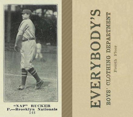 1916 Everybody's Nap Rucker #148 Baseball Card