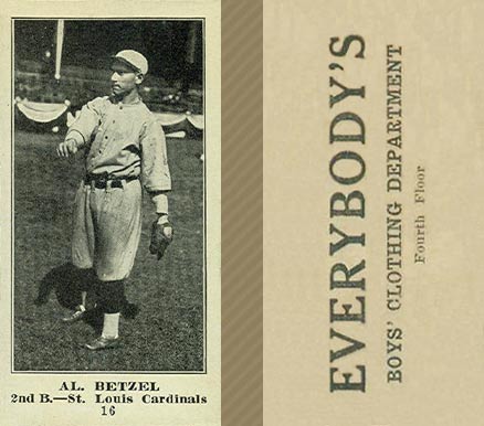 1916 Everybody's Al Betzel #16 Baseball Card