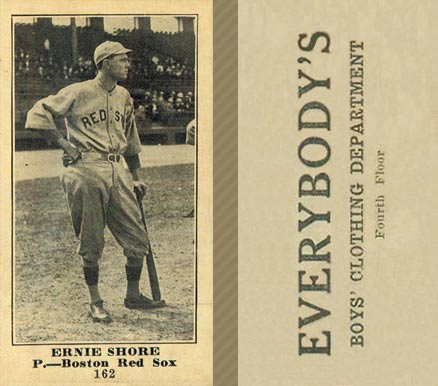 1916 Everybody's Ernie Shore #162 Baseball Card