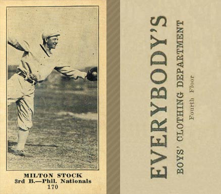 1916 Everybody's Milton Stock #170 Baseball Card