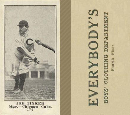 1916 Everybody's Joe Tinker #174 Baseball Card
