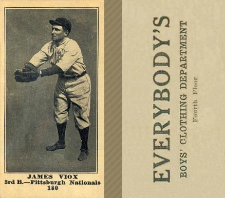 1916 Everybody's James Viox #180 Baseball Card