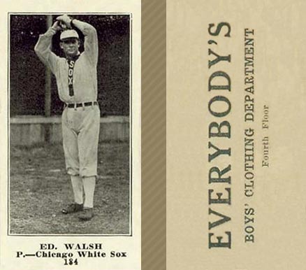 1916 Everybody's Ed. Walsh #184 Baseball Card