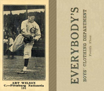 1916 Everybody's Art Wilson #191 Baseball Card