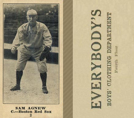 1916 Everybody's Sam Agnew #2 Baseball Card