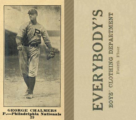 1916 Everybody's George Chalmers #29 Baseball Card