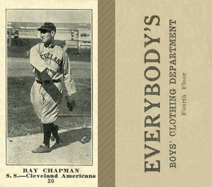 1916 Everybody's Ray Chapman #30 Baseball Card