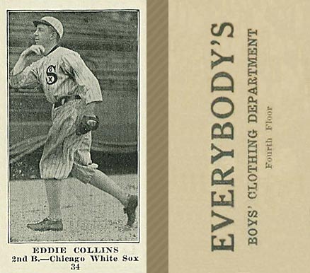 1916 Everybody's Eddie Collins #34 Baseball Card