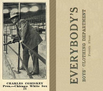1916 Everybody's Charles Comiskey #36 Baseball Card