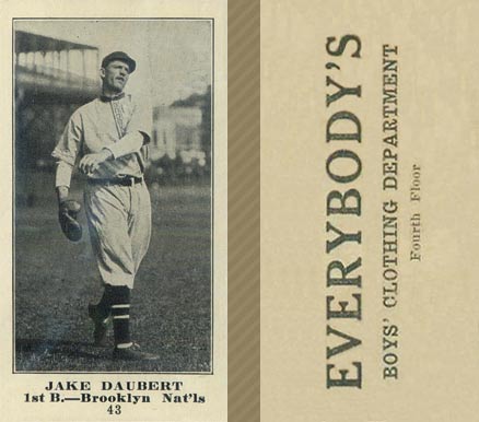 1916 Everybody's Jake Daubert #43 Baseball Card