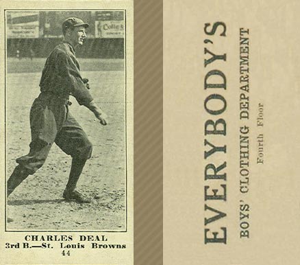 1916 Everybody's Charles Deal #44 Baseball Card