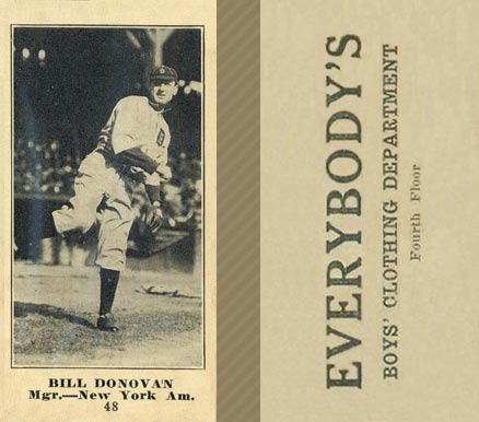 1916 Everybody's Bill Donovan #48 Baseball Card