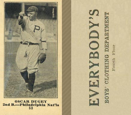 1916 Everybody's Oscar Dugey #53 Baseball Card