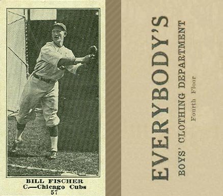 1916 Everybody's Bill Fischer #57 Baseball Card