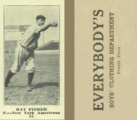 1916 Everybody's Ray Fisher #58 Baseball Card