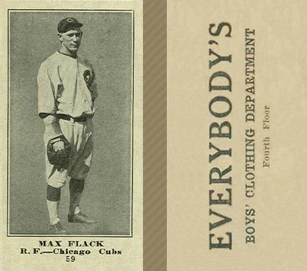 1916 Everybody's Max Flack #59 Baseball Card