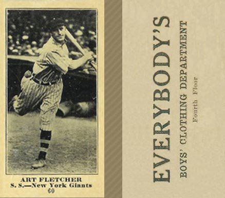 1916 Everybody's Art Fletcher #60 Baseball Card