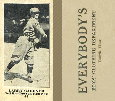 1916 Everybody's Larry Gardner #65 Baseball Card