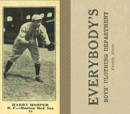 1916 Everybody's Harry Hooper #84 Baseball Card
