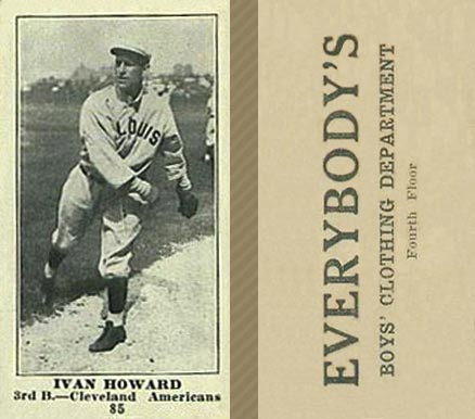 1916 Everybody's Ivan Howard #85 Baseball Card