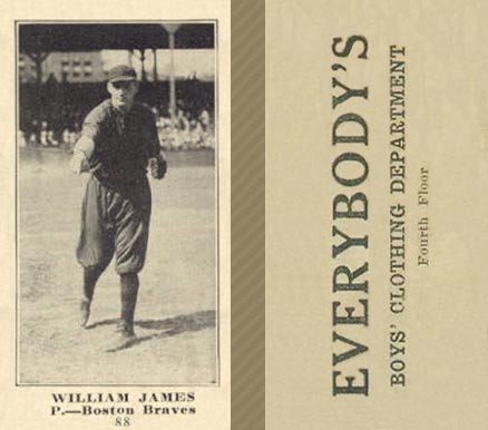 1916 Everybody's William James #88 Baseball Card
