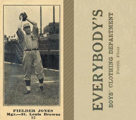 1916 Everybody's Fielder Jones #92 Baseball Card