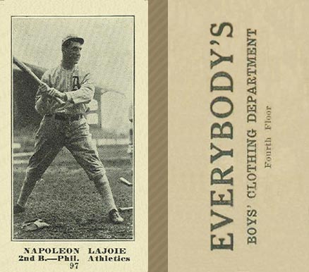 1916 Everybody's Napoleon Lajoie #97 Baseball Card
