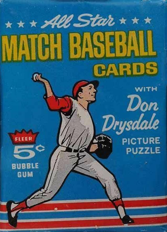 1966 Fleer All-Star Match Baseball Game Wax Pack #WP Baseball Card