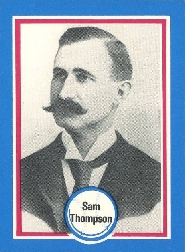 1976 Shakey's Pizza Hall of Fame Sam Thompson #146 Baseball Card