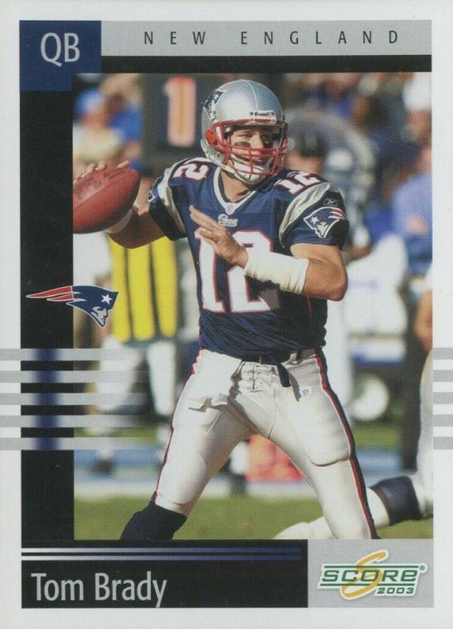2003 Score Tom Brady #81 Football Card