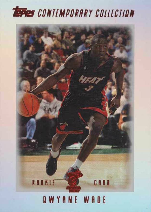 2003 Topps Contemporary Collection Dwyane Wade #4 Basketball Card