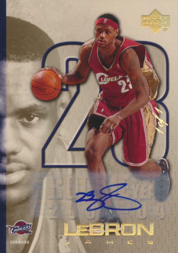 2005 Upper Deck MJ/LJ Bonus Pack LeBron James #LJA6 Basketball Card