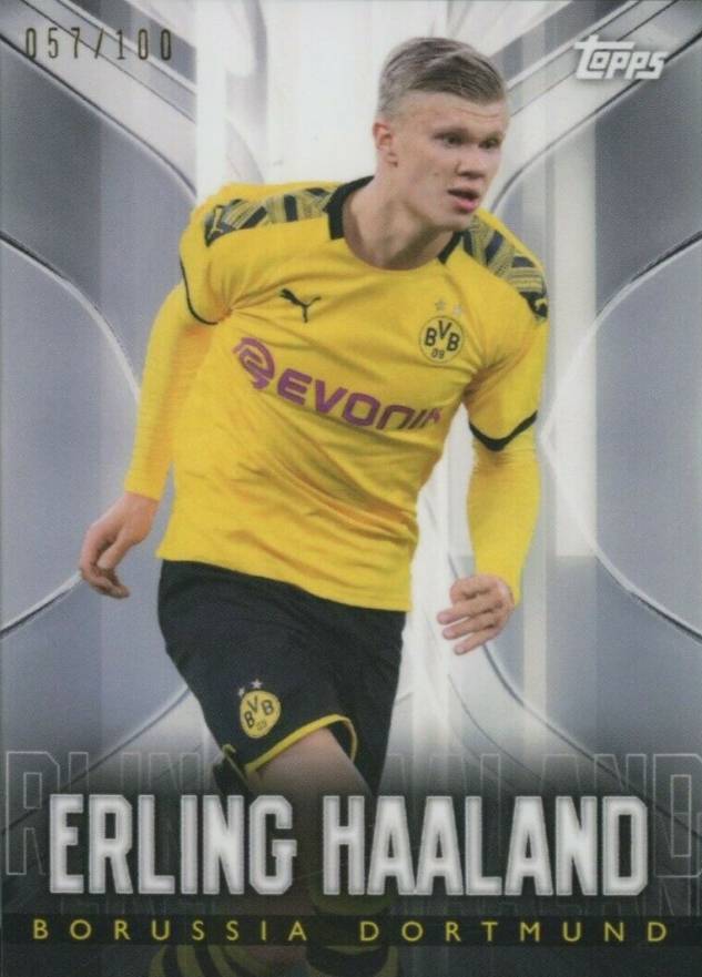 2020 Topps Transcendent BVB Borussia Dortmund Erling Haaland #19 Soccer Card