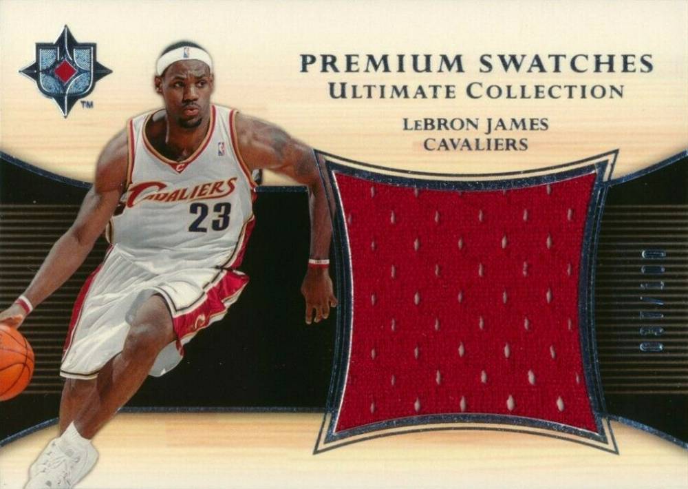 2005 Ultimate Collection Premium Swatches LeBron James #PS-LJ Basketball Card