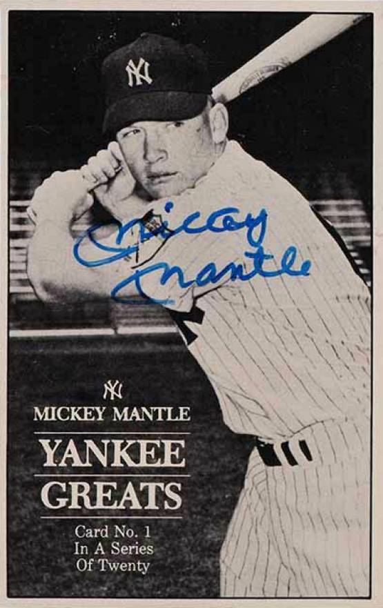1970 United Novelty Mickey Mantle #1 Baseball Card