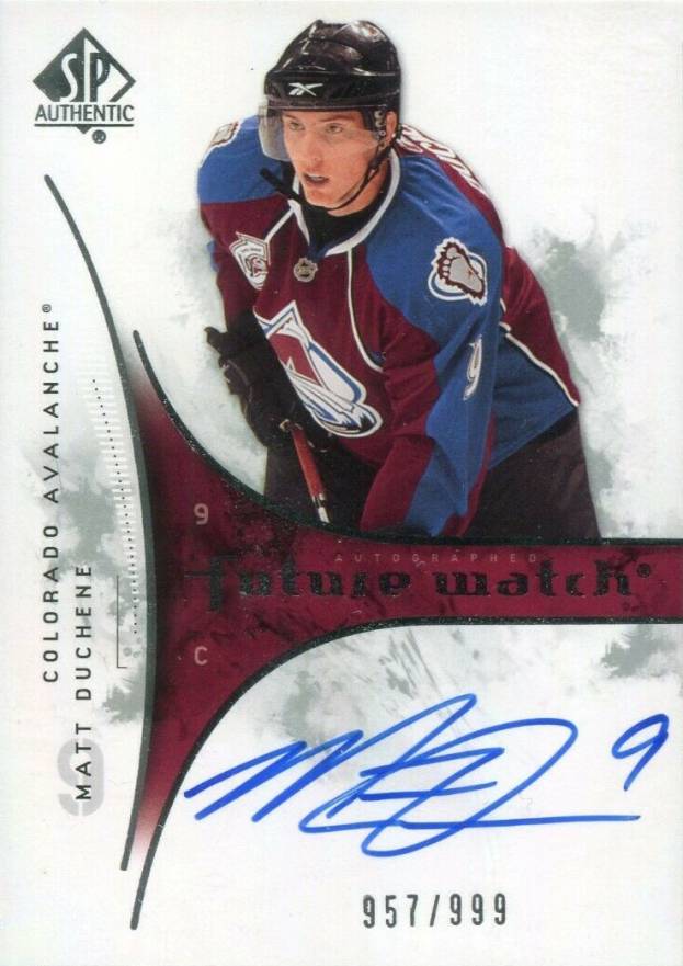 2009 SP Authentic Matt Duchene #203 Hockey Card