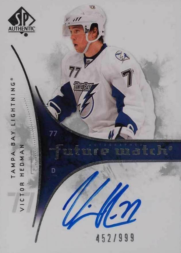 2009 SP Authentic Victor Hedman #202 Hockey Card