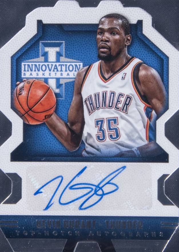 2013 Panini Innovation Top-Notch Autographs Kevin Durant #8 Basketball Card
