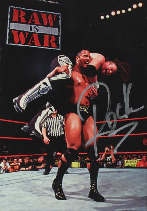 1998 Comic Images WWF Wrestling Superstarz Autographs Dwayne Johnson # Other Sports Card
