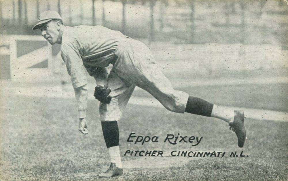 1926 Exhibit Postcard backs (1926-1929) Eppa Rixey # Baseball Card