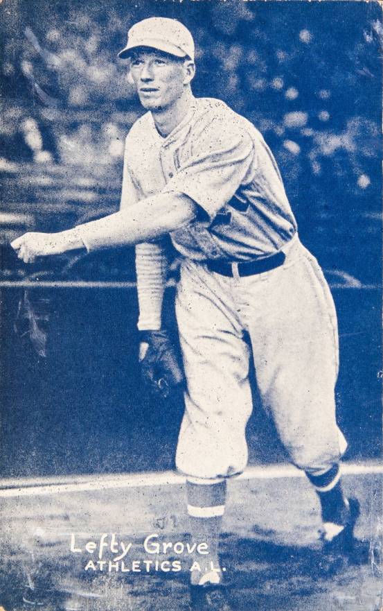 1926 Exhibit Postcard backs (1926-1929) Lefty Grove # Baseball Card