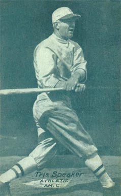 1926 Exhibit Postcard backs (1926-1929) Tris Speaker # Baseball Card