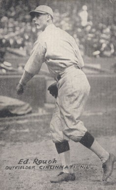 1926 Exhibit Postcard backs (1926-1929) Ed Rouch # Baseball Card