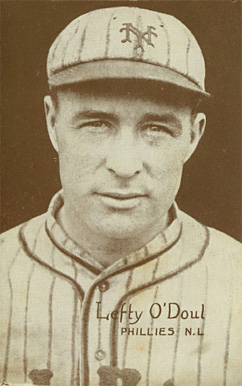1926 Exhibit Postcard backs (1926-1929) Lefty O'Doul # Baseball Card