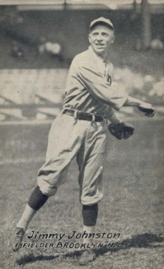 1926 Exhibit Postcard backs (1926-1929) Jimmy Johnston # Baseball Card