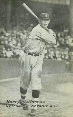 1926 Exhibit Postcard backs (1926-1929) Harry Heilmann # Baseball Card