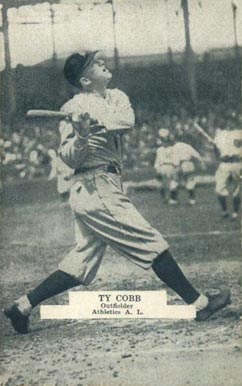 1926 Exhibit Postcard backs (1926-1929) Ty Cobb # Baseball Card