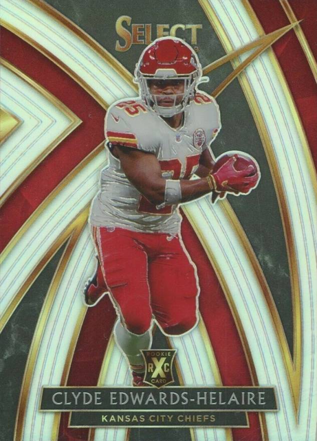 2019 Panini Select 2020 Xrc Prizm Redemption Clyde Edwards-Helaire #306 Football Card