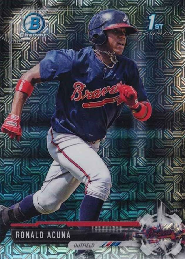 2017 Bowman Mega Box Chrome Prospects Ronald Acuna #BCP127 Baseball Card